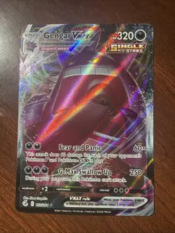 Gengar VMAX 157/264 Holo VMAX Rare Fusion Strike Pokemon NearMint-centered Great - Image 1