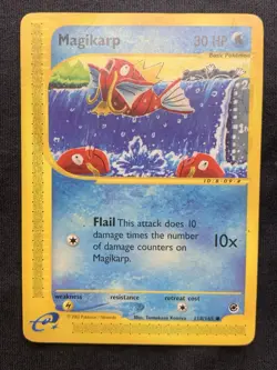 Pokemon TCG Magikarp 118/165 Expedition Common LP - Image 1
