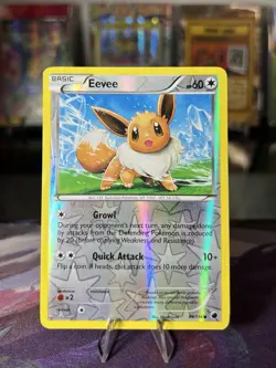 Eevee 89/116 NM Common Reverse Holo Plasma Freeze Pokemon Card - MP - Image 1