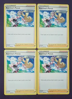 4x KORRINA'S FOCUS 128/163 PLAYSET BATTLE STYLES NEAR MINT/MINT CONDITION - Image 1
