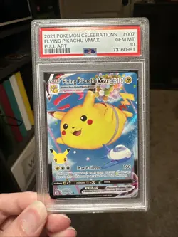 Pokemon Flying Pikachu VMAX 007/025 Celebrations Ultra Rare Full Art Holo PSA 10 - Image 1