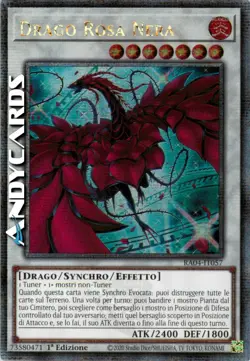 DRAGO ROSA NERA (Black Rose Dragon) Quarter Century • RA04 IT057 • 1Ed • Yugioh! - Image 1