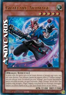 GRAFLARE ARTMAGE • (Artmage Graflare) • Ultra R • DUAD IT010 • 1Ed • Yugioh! - Image 1