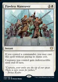 MTG English Flawless Maneuver NM Normal Commander 2020 Ikoria - Image 1