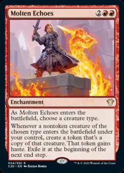 MTG English Molten Echoes NM Normal Commander 2020 Ikoria - Image 1