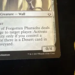 MTG Wall of Forgotten Pharaohs (168) Hour of Devastation LP - Image 3