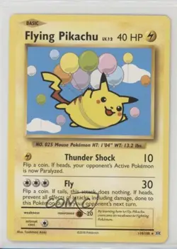 Secret - Flying Pikachu Pokemon XY Evolutions 20th Anniversary #110 - Image 1