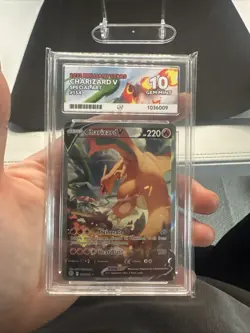 Pokemon TCG Charizard v Brilliant Stars 154/172 Ace 10 - Image 4