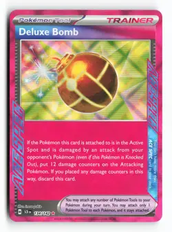 Deluxe Bomb 134/142 SV07: Stellar Crown Holo ACE SPEC Rare Pokemon TCG Card NM - Image 1