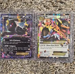 Pokemon TCG Umbreon EX 55/124 & Mega Kangaskhan EX 79/106 XY Holo Lot NM/NM- - Image 1