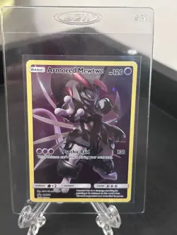 Pokemon TCG Armored Mewtwo HP 120 Holo Black Star Promo SM228 - Image 1