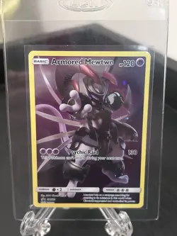 Pokemon TCG Armored Mewtwo HP 120 Holo Black Star Promo SM228 - Image 3