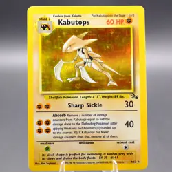 Kabutops (9) 09/62 Holo Rare Fossil Pokemon TCG LP - Image 1