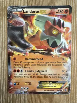 Landorus EX - 89/149 Pokemon TCG BW Boundaries Crossed Ultra Rare DMG - Image 1