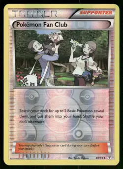 2016 Pokemon Pokemon Fan Club Uncommon Generations 69/83 Reverse Holo HP - Image 1