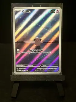 Pokemon TCG Cleffa 202/197 SV03 Obsidian Flames IR Full Art Holo 30 HP Eng - Image 1