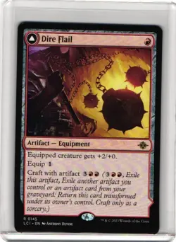 MTG, Dire Flail 145 The Lost Caverns of Ixalan Regular - Image 1