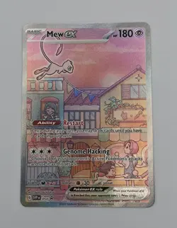 Pokemon Mew EX Scarlet & Violet Promo Full Art Holo 053 BLACK STAR PROMO - Image 1