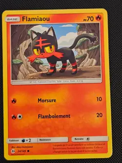French Flamiaou LITTEN 24/149 C SUN & MOON POKEMON MP 2017 - Image 1