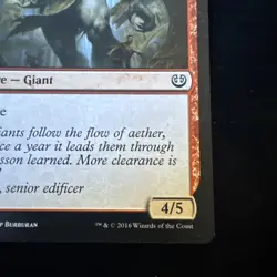 MTG Magic the Gathering Wayward Giant (139/291) Kaladesh LP - Image 3
