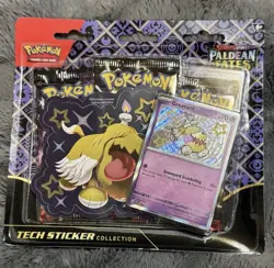 Pokemon Paldean Fates Greavard Tech Sticker Collection Sealed - Image 1