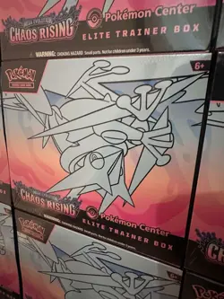 Pokemon Centre Mega Evolution Chaos Rising Elite Trainer Box Factory Sealed New - Image 1