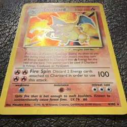 Pokemon TCG Charizard Base Set 2 004/130 Holo Rare English 120 HP Arita - Image 3