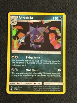 Greninja 117/214 Holo Rare Unbroken Bonds Pokemon Reverse Holo L1 LP+ - Image 1