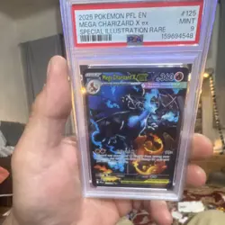 Pokemon TCG Mega Charizard X ex 125/094 Phantasmal Flames SIR Holo PSA 9 - Image 1