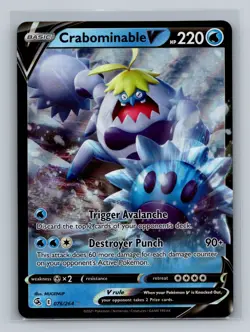 Crabominable V Pokemon SWSH08: Fusion Strike #076/264 - Image 1