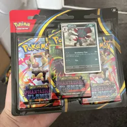 Pokemon TCG - Phantasmal Flames Triple Blister Pack Weavile - New & Sealed - Image 1