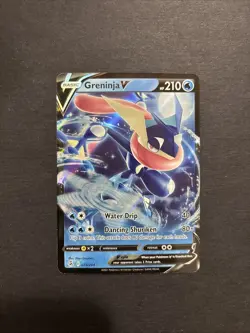 Greninja V 073/264 Fusion Strike Pokemon TCG Holo V Rare NM - Image 1