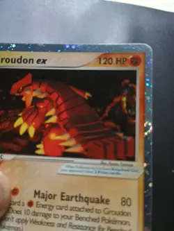 Pokemon Groudon EX Promo 002 Holo Black Star - Image 3