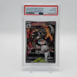 Pokemon Destined Rivals: Team Rocket's Houndoom 191/182 PSA 10 GEM MT 💎 - Image 1
