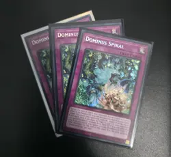 X3 Dominus Spiral NM Yu-Gi-Oh Playset 1st Ed Secret Rare DOOD EN07 - Image 1