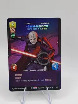 SWU Grand Inquisitor You’re Right To Be Afraid Prestige Foil NM LOF 1077 B - Image 1