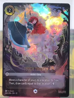 Disney Lorcana Touch the Sky 240/204 Enchanted Foil Wilds unknown NM - Image 1
