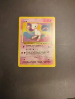 1999 Mew Black Star Promo #8 Non-Holo Pokemon Card LP - Image 1