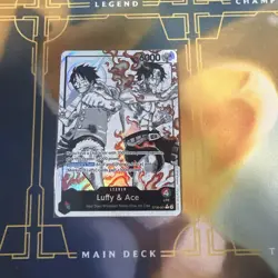 ST30 Luffy & Ace Parallel Leader Card Alt One Piece TCG Optcg - Image 1
