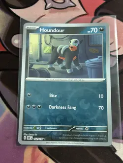 Houndour - 132/197 (Reverse Holo Foil) Common Obsidian Flames Pokemon Card - Image 1