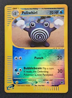 Pokemon Card Poliwhirl Holo Foil Reverse 89/165 Expedition EXC / NM (Morii) - Image 1