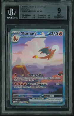 Pokemon Card Charizard EX Holo 199/165 Scarlet & Violet 151 Italian BGS 9 MINT - Image 1