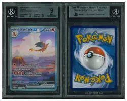 Pokemon Card Charizard EX Holo 199/165 Scarlet & Violet 151 Italian BGS 9 MINT - Image 3