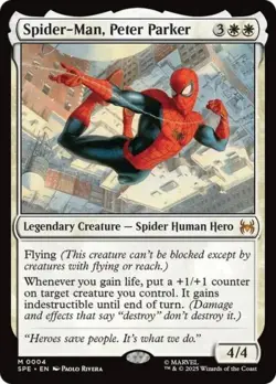 Spider-Man, Peter Parker - Near Mint MTG Marvel's Spider-Man: Eternal-Legal - Image 1