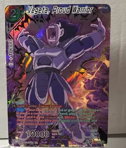 Dragon Ball Super Card Game Vegeta, Proud Warrior BT17-132 SPR Foil - Image 1