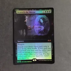 Beseech The Mirror FOIL EXTENDED ART - 336 - MTG Eldraine NM Mythic Rare - Image 1