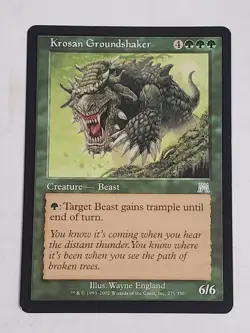 MTG Krosan Groundshaker (Onslaught/Green/U) - BGM - Image 1