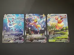 Pokemon Vaporeon VMAX, Jolteon VMAX, Flareon VMAX, SWSH180, 182, 184 Near Mint - Image 1