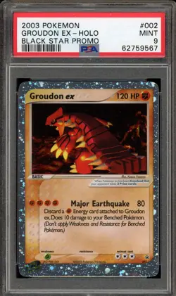 Pokemon Groudon ex Black Star Holo Promo #002 PSA 9 Mint - Image 1