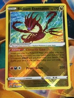 C349 POKEMON TCG CROWN ZENITH RADIANT ETERNATUS #105 NM-M HOLO - Image 1